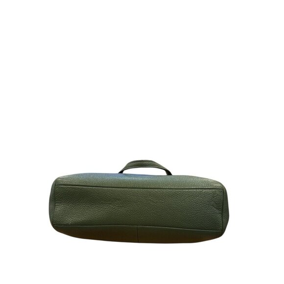 Coach Prairie Leather Satchel Crossbody Olive Green Silver Hardware Good Con - Picture 7 of 10